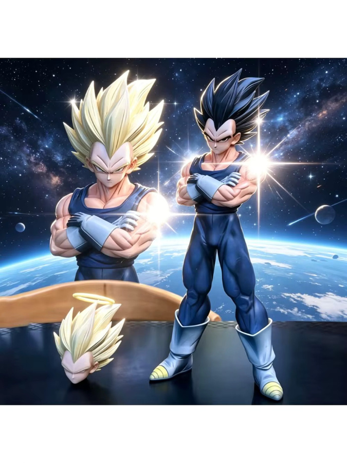 Bandai Dragon Ball Z Vegeta Anime Figur aus PVC, Höhe: 27,5 cm - Bild 3
