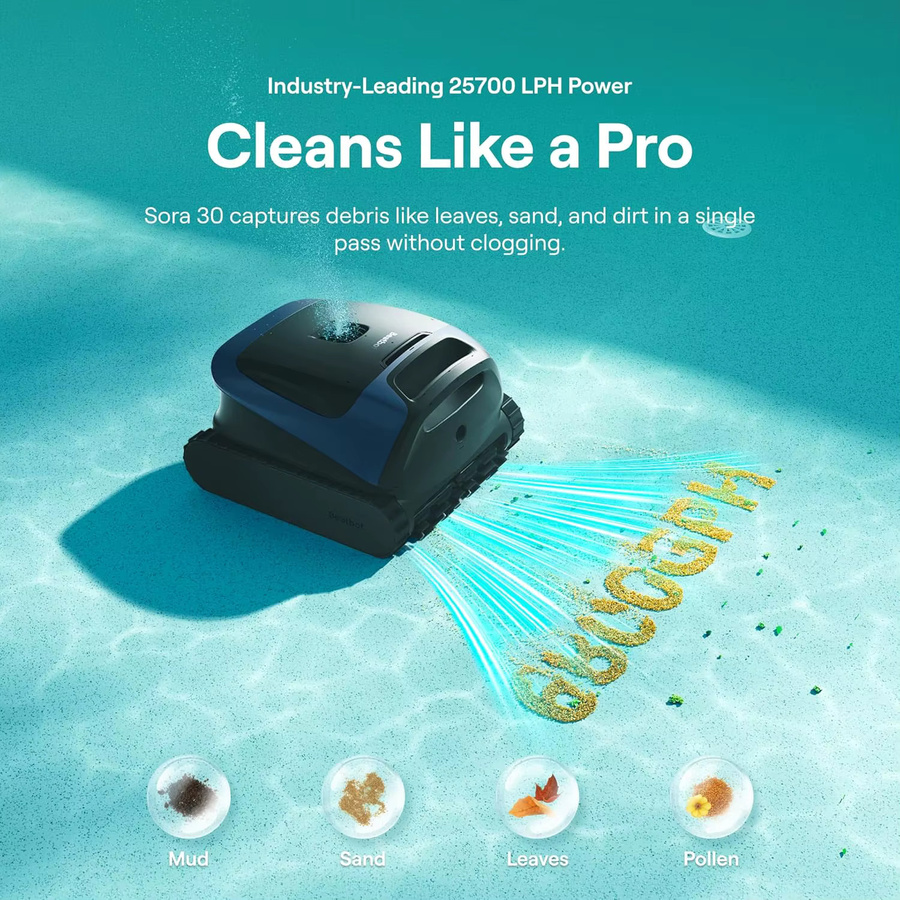 Beatbot Sora 30 Kabelloser Roboter-Poolreiniger in Blau für Innen- und Aufstellpools - Bild 3