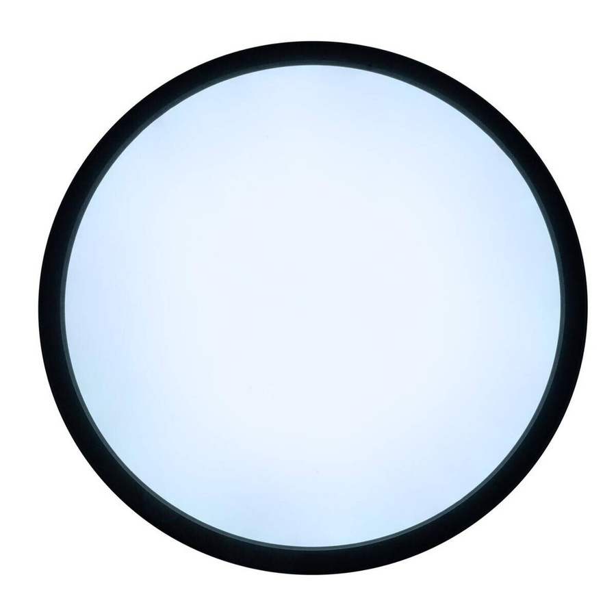 Näve LED CCT Deckenleuchte CARLO mit RGBW Backlight und Fernbedienung, Schwarz, Durchmesser: 54 cm - Bild 2
