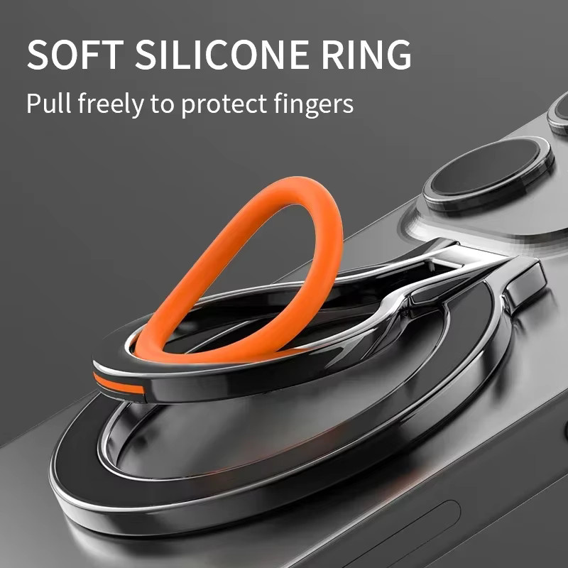 VIKEFON Magnetischer Handyring-Halter für MagSafe, 360 Grad drehbarer Mobiltelefonständer für iPhone, Schwarz - Bild 2