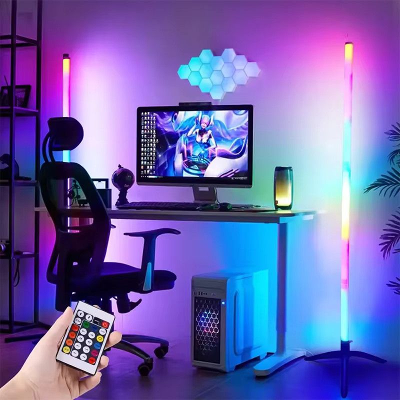 IKSLED RGB Eck-Stehlampe mit App-Steuerung, dimmbar und musikgesteuert für Party und Dekoration - Bild 6
