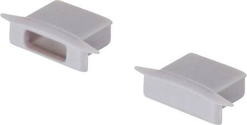 EVN FLAT3PAK-SET Profil-Endkappe aus Kunststoff in Weiß, B: 22,70 mm, H: 11,60 mm - Bild 1