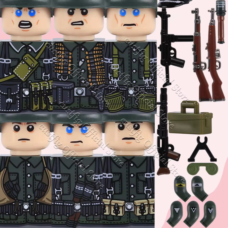 MOC Militär Armee Soldaten Figuren, Bausteine Zubehör, ab 3 Jahre - Bild 4
