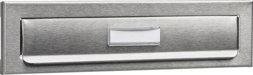 Burg-Wächter Porta Einwurfblende für Briefkästen aus Edelstahl in Nickel-Optik, Silber - Bild 1