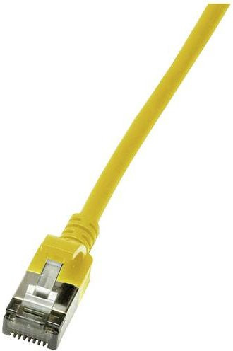 LogiLink CQ9027S RJ45 Patchkabel CAT 6a U/FTP Ethernet LAN, Gelb, Länge: 0,50 m - Bild 1