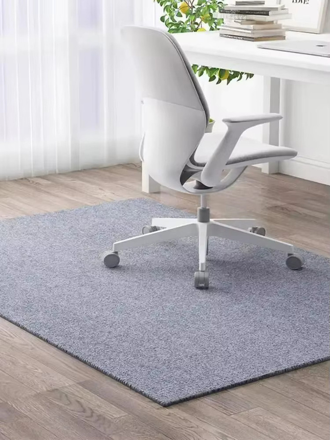 VIKAMA Schalldichte Bodenmatte für Arbeitszimmer und Computerstühle in Holzoptik, verschleißfeste Bodenschutzmatte für das Home-Office, B/T: 60 x 60 cm - Bild 4