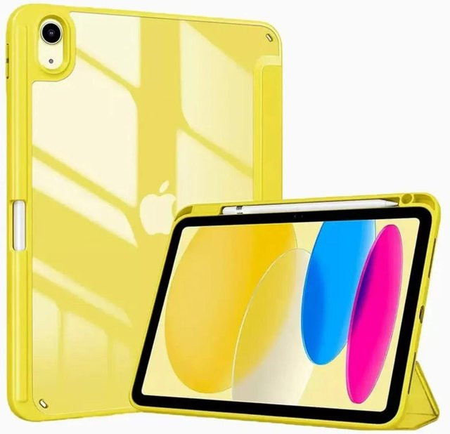 Stoßfeste Acryl HD Schutzhülle für iPad Pro und iPad Air in Gelb - Bild 1