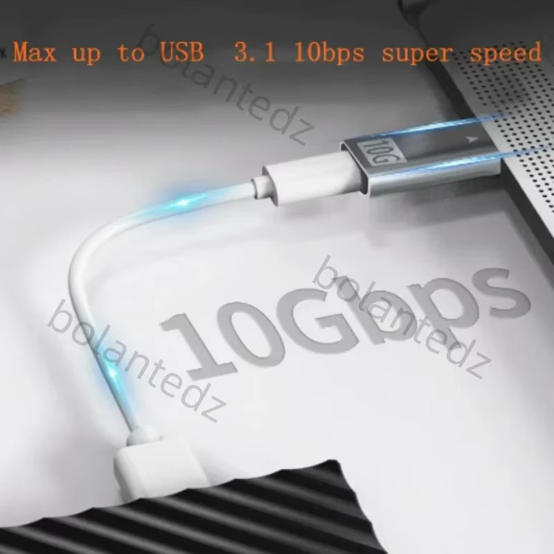 Bolantedz USB A auf USB C Adapter, USB 3.1 Gen 2 Konverter für 10 Gbit/s Datenübertragung und doppelseitiges Laden - Bild 5