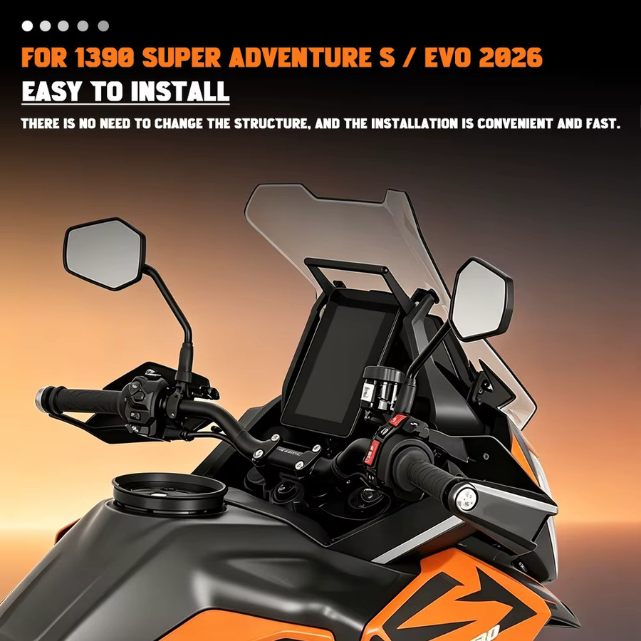 iPhone Navigationshalterung und GPS-Ständer für 1390 Super Adventure S/EVO in Schwarz - Bild 2