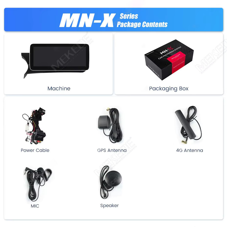 MEKEDE Android 15 Autoradio für Mercedes Benz C-Klasse W204 S204 2011-2013 mit 10,25 Zoll Display, NTG4.5, 8-Kern, Wireless Carplay, Android Auto, 4G LTE und WIFI in Schwarz - Bild 7