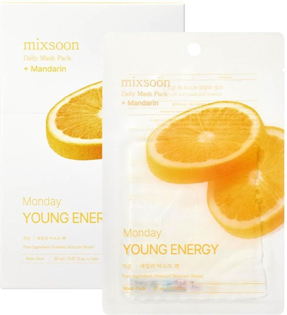 MIXSOON Tägliche Tuchmaske, 20 ml x 10 Stück, Unisex - Bild 1