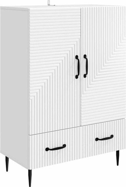 vidaXL Sideboard modern mit Schubladen in Weiß aus Holzwerkstoff, B/T/H: 66 x 34,5 x 95 cm - Bild 1