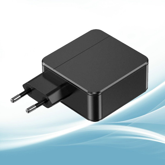 NETCOSY 65W USB-C Schnellladeadapter AC/DC-Netzteil für Smartphone, Tablet und Laptop, Schwarz - Bild 1