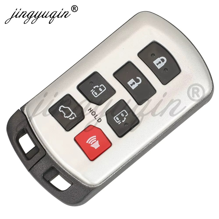 Jingyuqin Smart Keyless Go Remote Key Fob für Toyota Vellfire Sienna 2011-2020, 6 Tasten, 314,3 MHz, 4D74 Chip, Farbe: Silber - Bild 2