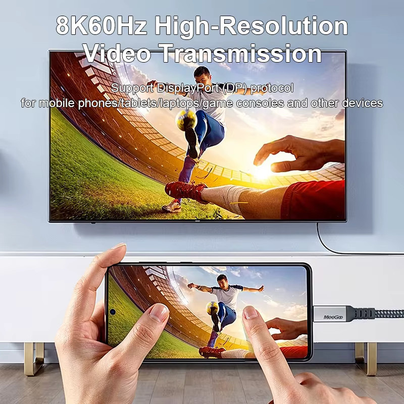 MeeGoo USB Typ C Schnellladekabel 240 W in Schwarz für Samsung, iPhone, Xiaomi und iPad - Bild 2