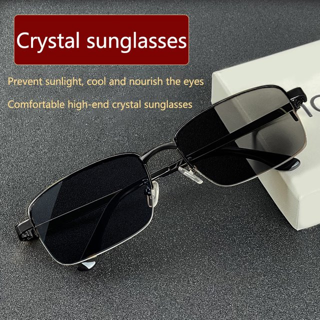 Shatar Sonnenbrille, Halbrahmen, Metall, rectangular, Herren, schwarz - Bild 1