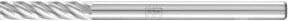 PFERD TOOLS Hartmetall Hochleistungsfrässtift INOX Zylinder ZYA in Silber, Durchmesser: 3 mm, Länge: 13 mm, Schaft-Durchmesser: 3 mm für Edelstahl - Bild 1