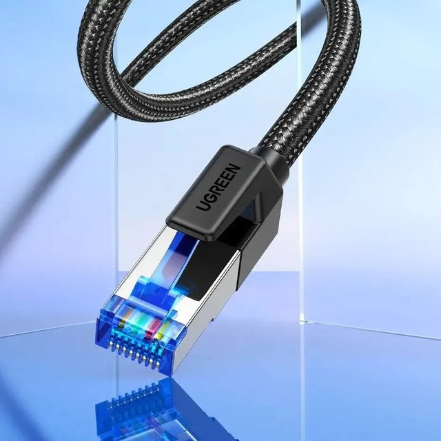 Ugreen Cat8 Ethernet LAN Kabel RJ45 Schwarz 40Gbps 2000MHz - Bild 1