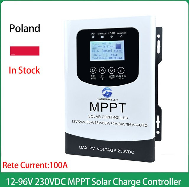 JYYHSRPOWER MPPT Solarsystem Laderegler 100A in Weiß für 12V 24V 48V 60V 72V 84V 96V Batterieladegerät - Bild 1