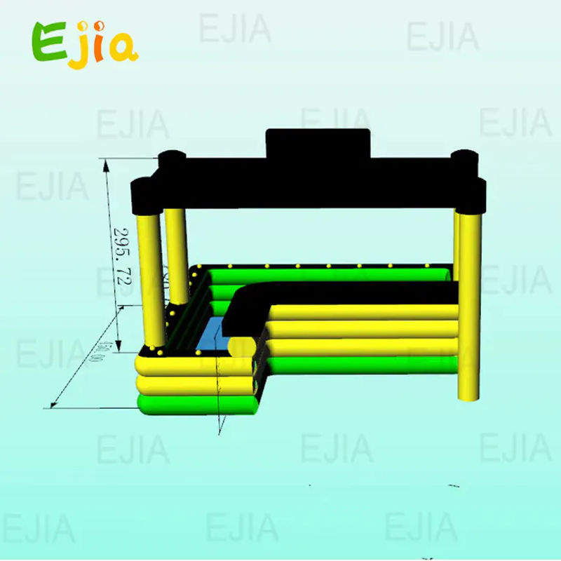 Ejia Aufblasbare Poolbar mit Überdachung aus PVC in Schwarz und Multicolour für Gartenpartys und Outdoor-Events - Bild 4
