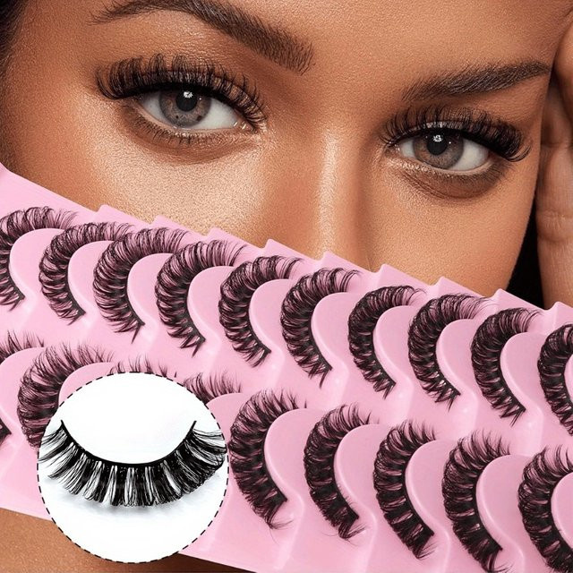 JIEFUXIN DD Curl Wimpern, 10 Paar, Natürlicher Look - Bild 1