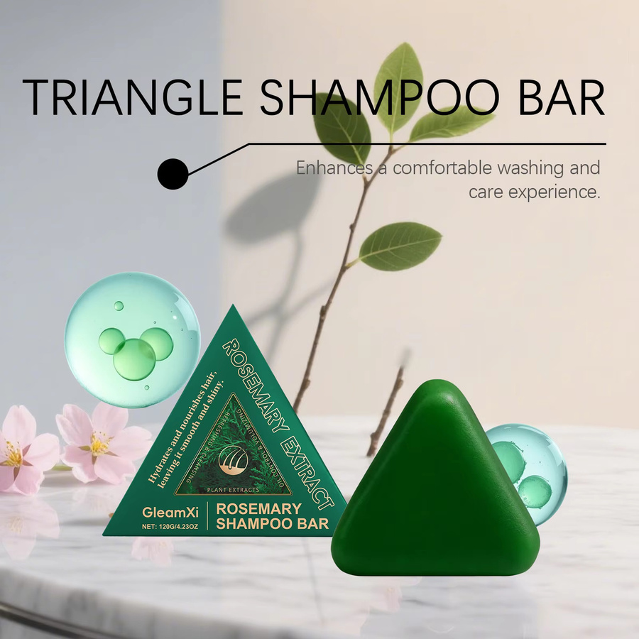 Gleamxi Rosmarin Shampoo-Riegel, Unisex, für fettiges Haar - Bild 3