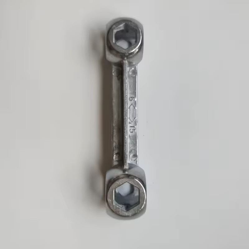 Multifunktionaler tragbarer Sechskantschlüssel in Silber aus Aluminiumlegierung für Motorräder und Fahrräder - Bild 3