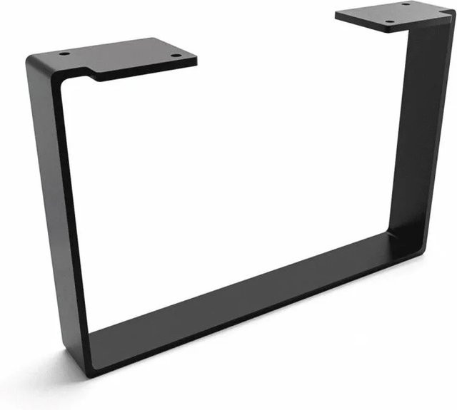 HEVVA Möbelbein LUXEMBURG in Schwarz, Höhe: 20 cm, Tiefe: 30 cm - Bild 1