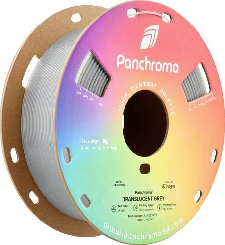 Polymaker Panchroma Translucent PLA Filament 1.75mm Grau 1000g - Bild 1