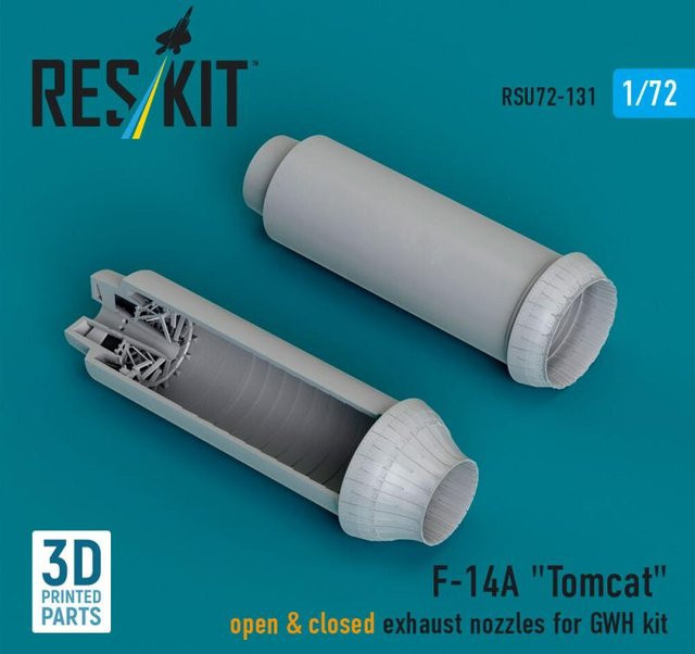 ResKit Models F-14A Tomcat, Open & closed exhaust nozzles, 3D Printed - Bild 1