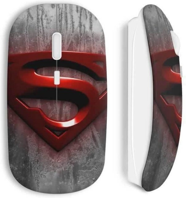 MANIACASE Drahtlose Wi-Fi Maus mit Superman-Logo in Multicolour - Bild 1
