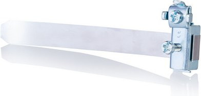 SLS-Elektro Erdungsbandschelle aus Edelstahl in Silber für verzinkte Stahl- und Kupferrohre - Bild 1