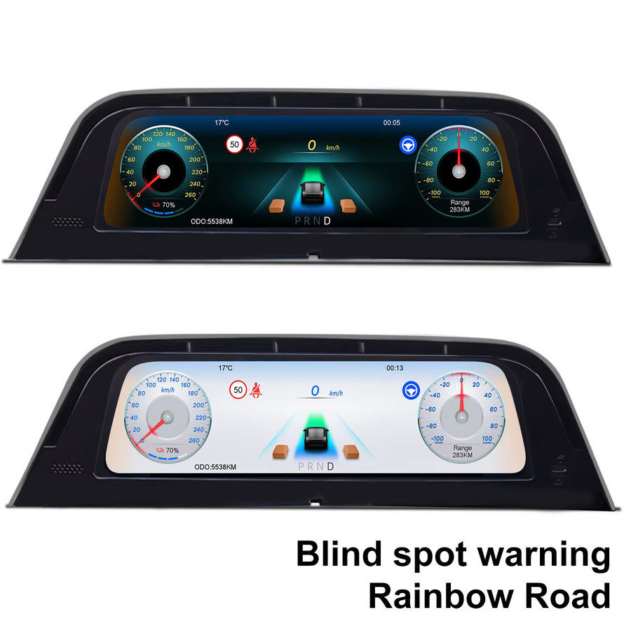 Onlysay Head-Up-Display mit Touchscreen und kabellosem CarPlay für Tesla Model 3 Highland, Model Y und Juniper in Schwarz - Bild 4