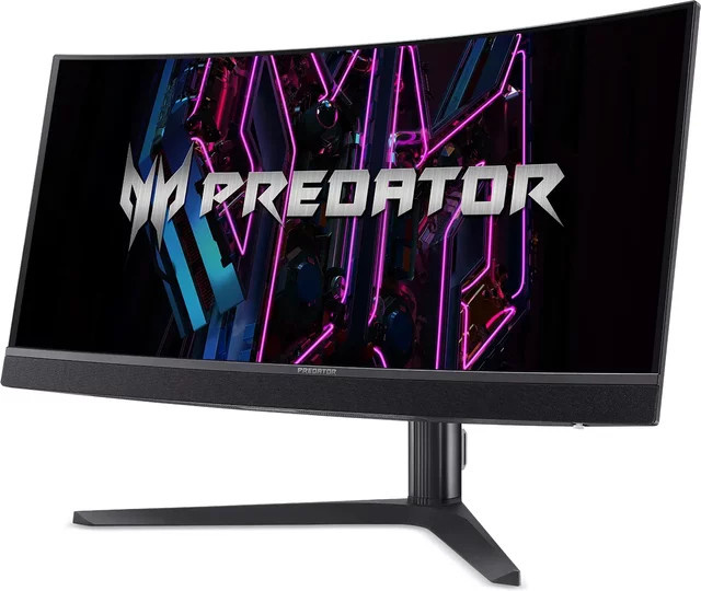 Acer Predator X34 Vbmiiphuzx OLED Gaming Monitor, 86,4 cm (34 Zoll), Ultrawide UWQHD, 175 Hz, gebogen, Schwarz - Bild 2