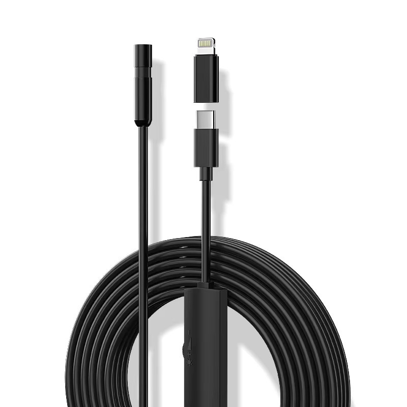 ENWOR Industrie-Endoskopkamera HD1080P mit Type-C Anschluss, Wasserdichte Rohrinspektionskamera in Schwarz, 8mm/5,5mm Objektiv für iPhone und Android - Bild 6