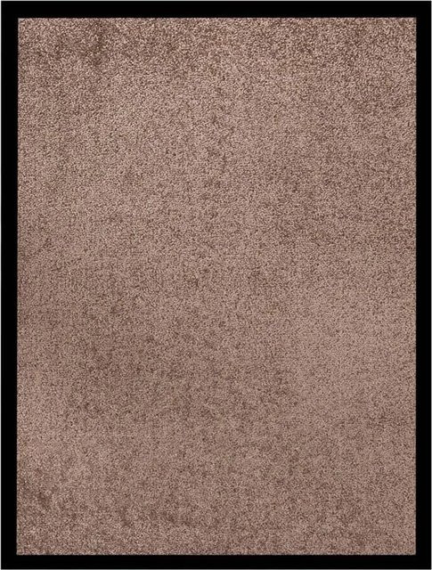 vidaXL Fußmatte Braun Rechteckig mit rutschfester Unterseite B/T: 60 x 80 cm - Bild 1