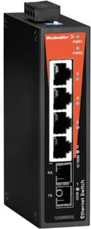 Weidmüller Industrial Ethernet Switch IE-SW-BL05-4TX-1SCS in Schwarz - Bild 1