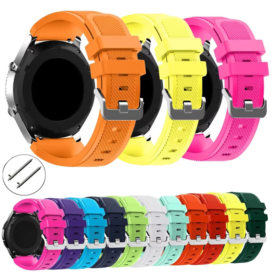 Uhrenarmband Silikon, 22 mm, Bunt, Unisex - Bild 1