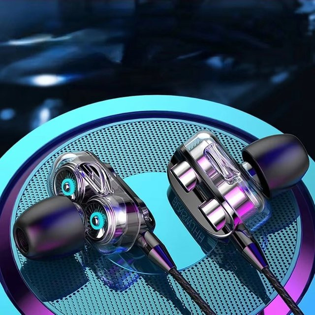 Mrgabwte In-Ear Kopfhörer mit 3,5mm Klinke, HIFI Bass Stereo Musik Headset mit HD Mikrofon für Gaming und Sport, Schwarz - Bild 1