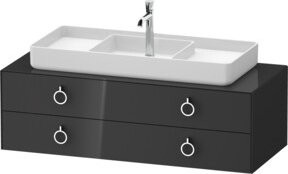 Duravit Waschtischunterschrank White Tulip in White, Breite: 130 cm, Tiefe: 55 cm, Höhe: 40,8 cm - Bild 1