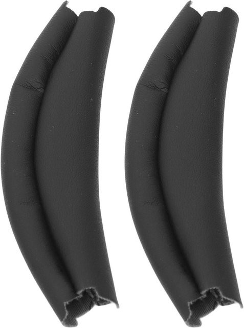 2er-Set Ersatz Stirnbandpolster aus Proteinleder für Sony WH-XB910N in Schwarz - Bild 1