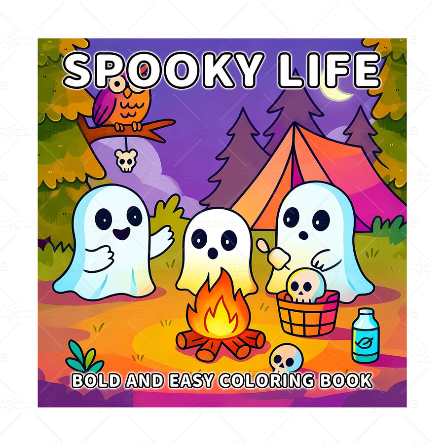 SPOOKY LIFE Malbuch für Erwachsene, Fantasy, ab 14 Jahren - Bild 6