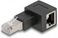 Delock RJ45 Netzwerk Adapter Cat.6a Ethernet LAN Adapter Schwarz (1x RJ45-Stecker auf 1x RJ45-Buchse) - Bild 2