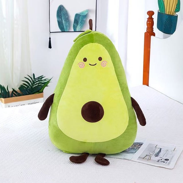 Gefüllte Frucht-Avocado-Puppe, Avocado-Plüschtier, Grün, Gelb, ab 14 Jahre - Bild 1