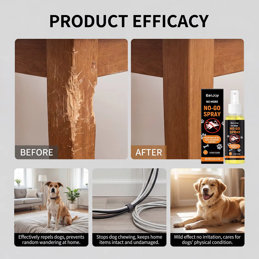YEGBONG Hundetrainings-Spray mit Zitrusextrakt als Anti-Kau-Möbelschutz und sanfte Abschreckung für dein Haustier - Bild 2