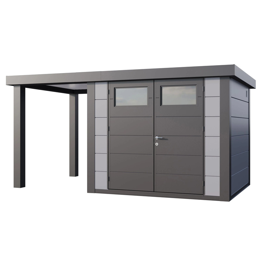 Telluria Gerätehaus Classico in Grau mit B/T/H: 456 x 258 x 219 cm - Bild 2