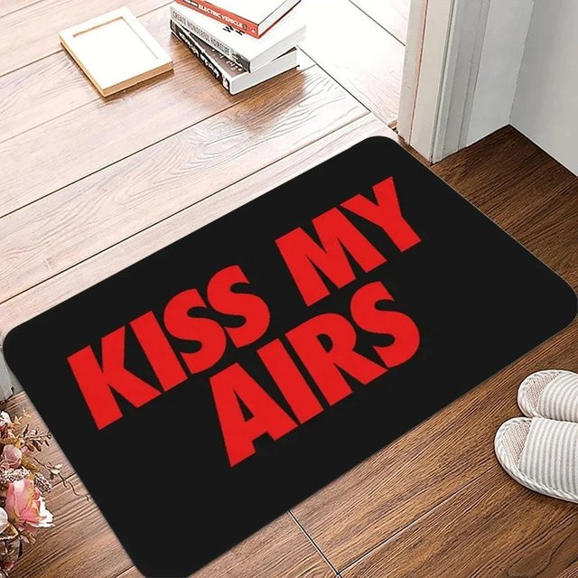 K-Kiss Willkommensteppich J-Just Do It Print, schwarzer Fußmatte für Wohnzimmer, Schlafzimmer oder Küche, maschinenwaschbar, B/T: 60 x 40 cm - Bild 1