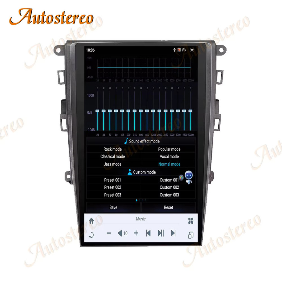 ZWNAV Android 13 Multimedia Autoradio mit 14,4 Zoll Display und GPS Navigation für Ford Fusion MK5 Mondeo 2013-2021 in Schwarz - Bild 4