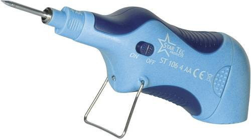 Star Tec ST 10602 Akkubetriebener Lötkolben in Blau, 6V, 6.5W, Bleistiftform, Temperaturbereich +165 bis +480°C - Bild 1