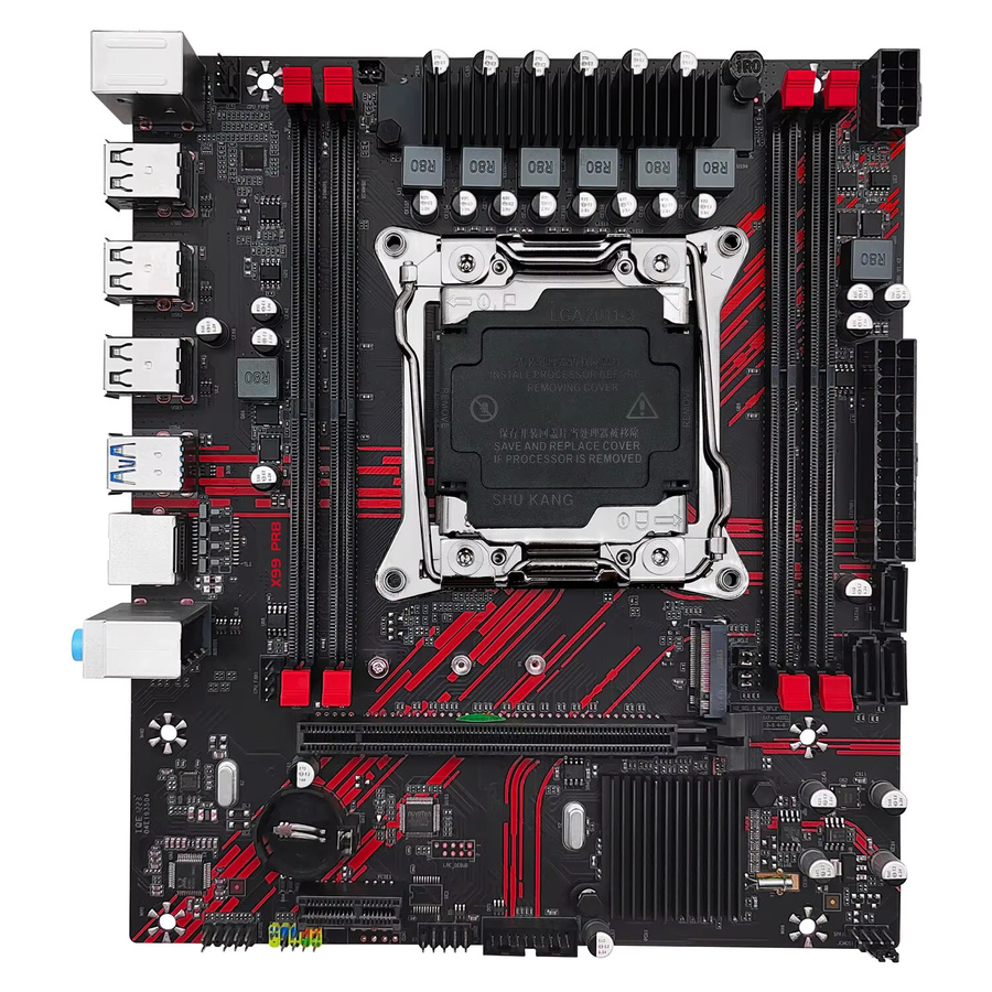 MACHINIST X99 PR8 Motherboard LGA 2011-3 für Intel Xeon E5 V3 CPUs, unterstützt DDR3 RAM und NVMe M.2/SATA 3.0, Schwarz - Bild 4